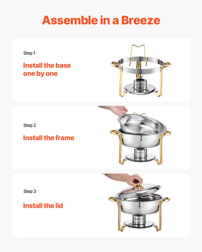 Round Catering Warmer Server