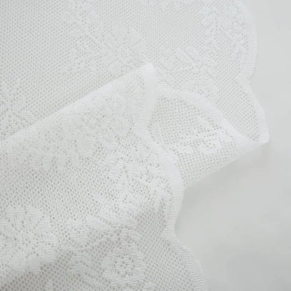 floral chiffon lace curtain