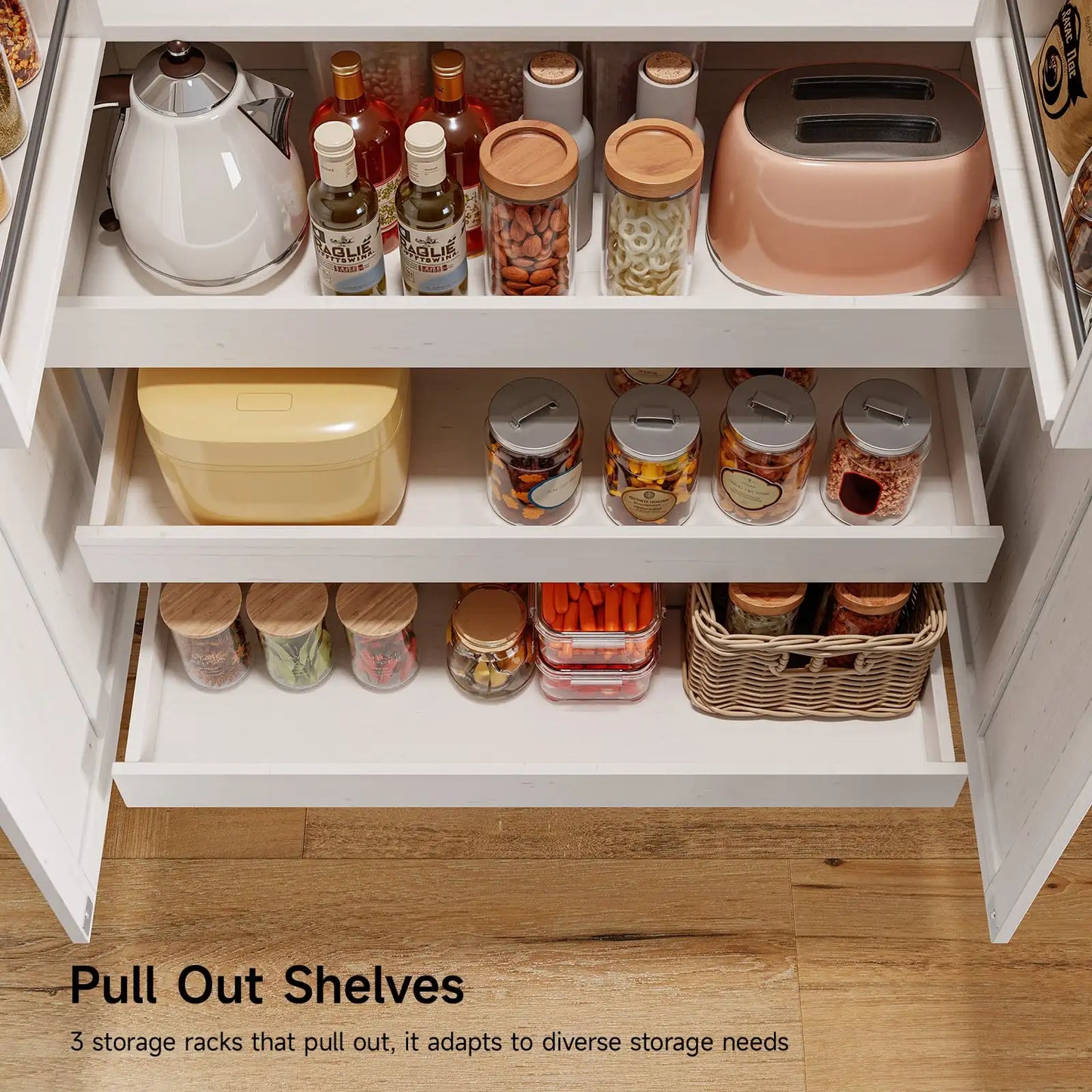 Tall Farmhouse Freestanding Pantry