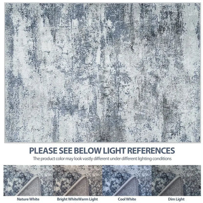 8x10 Area Rugs for Living Room Rug Washable Abstract Large Rug for Dining Room Bedroom Carpet Non Slip 8 by 10 Indoor Modern Nu