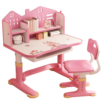 Height-Adjustable Office  Desk And Chair Set