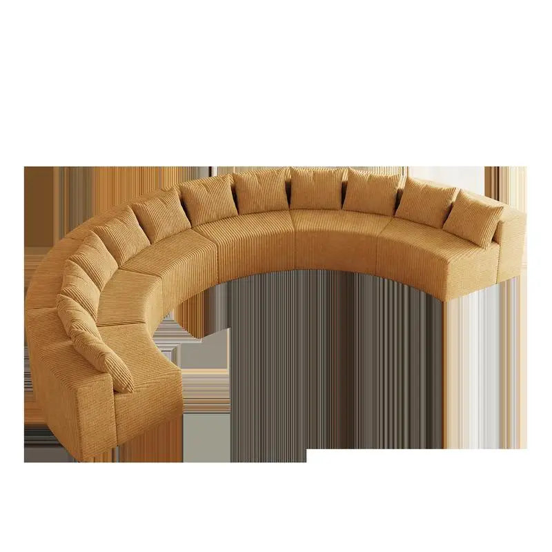 Curved Modular Sectional Foam Sofa