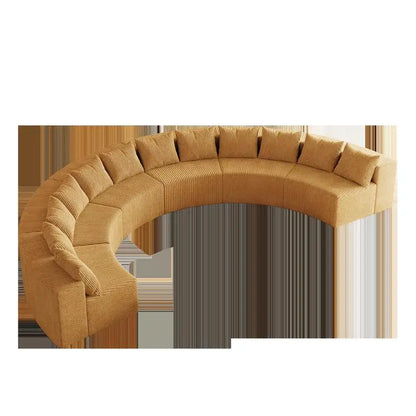 Curved Modular Sectional Foam Sofa