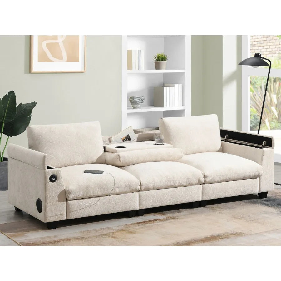 Chenille Sectional Sofa