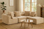 Sectional boneless Couch withModern Sofa with  Upholstered Couches for Room