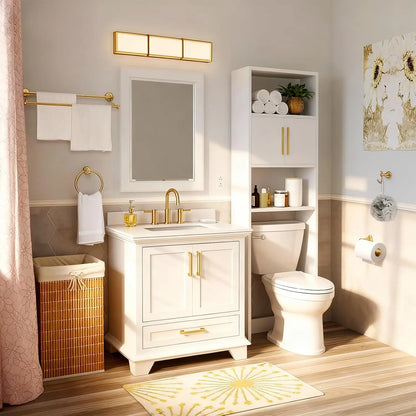 Antique Brass Bathroom Set