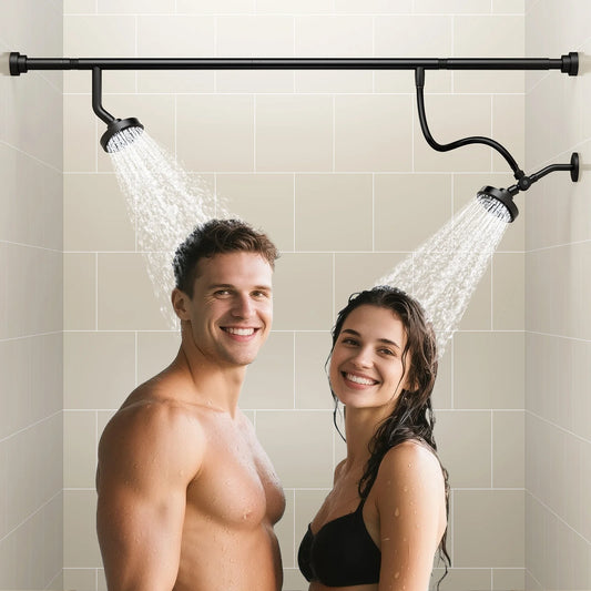 Double Shower Heads with Rod