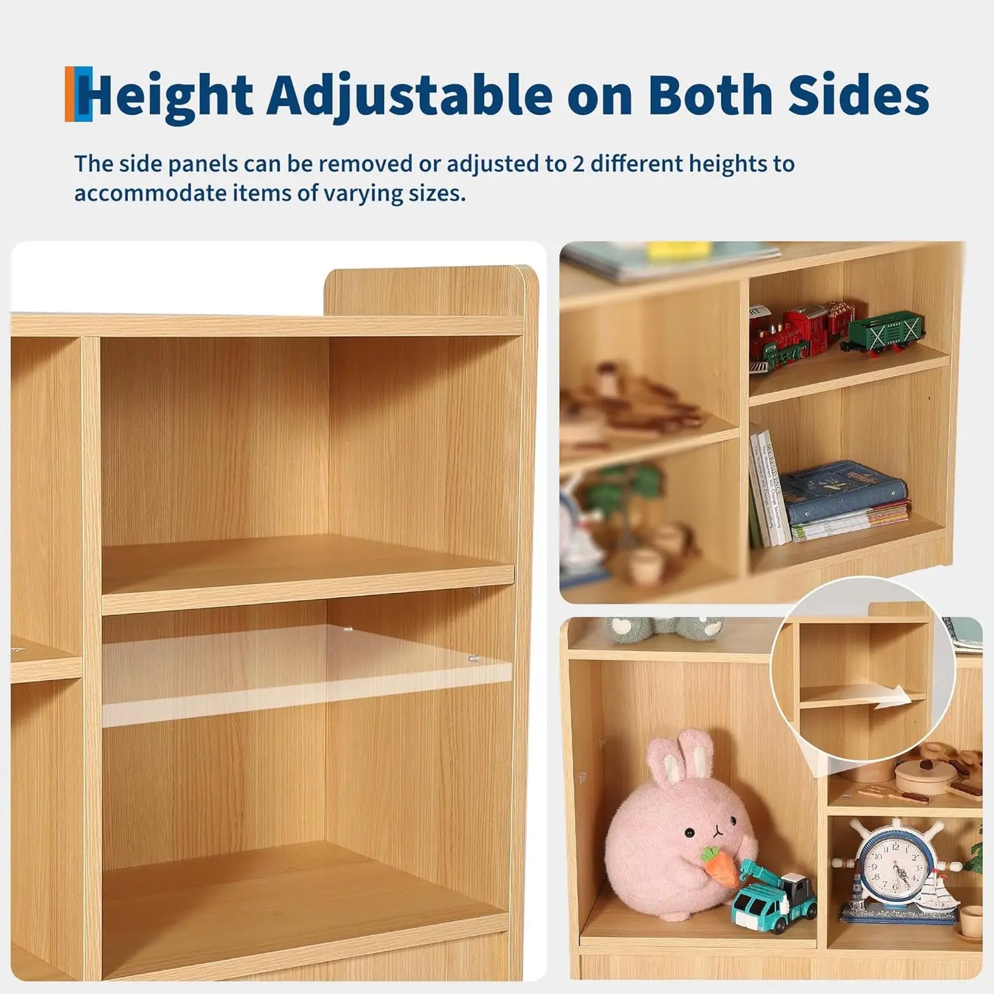6-Shelf Montessori Toy Organizer