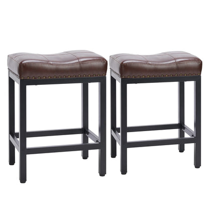 Saddle-Style Bar Stools