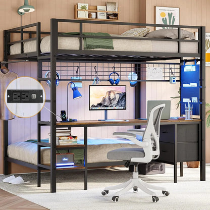 Bunk Bed with Desk