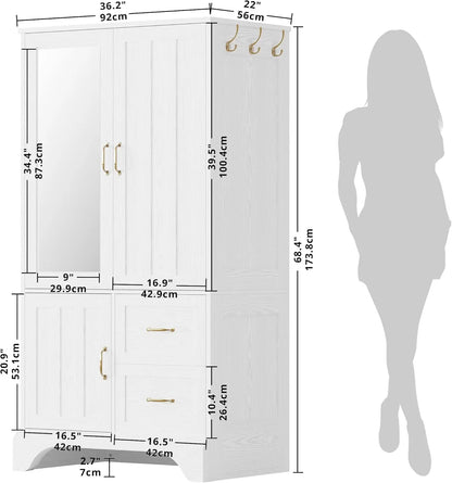 White Wooden Armoire