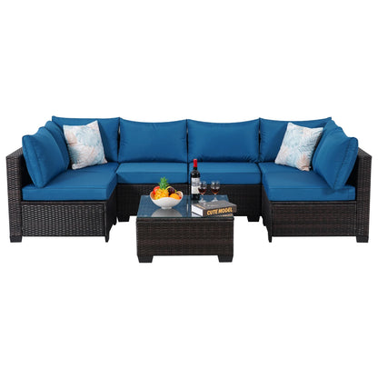 Outdoor Sectional Sofa PE Patio with