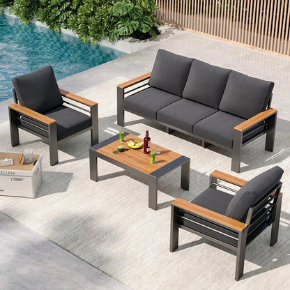 Outdoor Sectional with Coffee Table