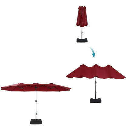 Double-Sided Pool Umbrellas