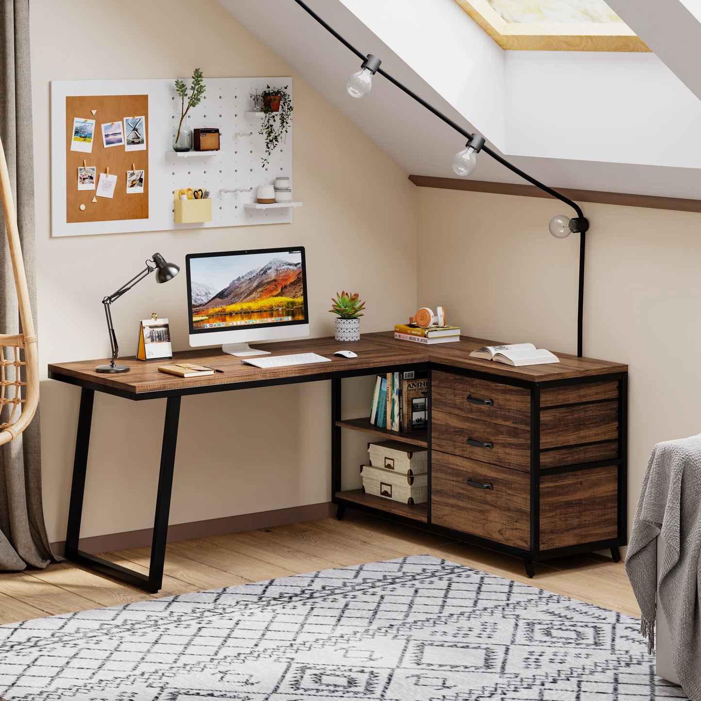 L-Shaped Computer Desk