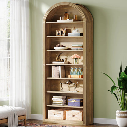 White Arched Bookcase
