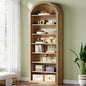 White Arched Bookcase