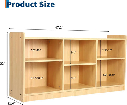 6-Shelf Montessori Toy Organizer
