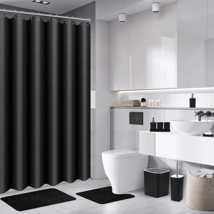 Black Bathroom Set