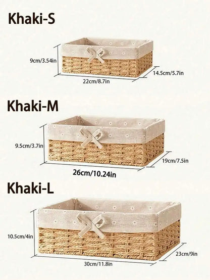 Woven Desktop Storage Basket