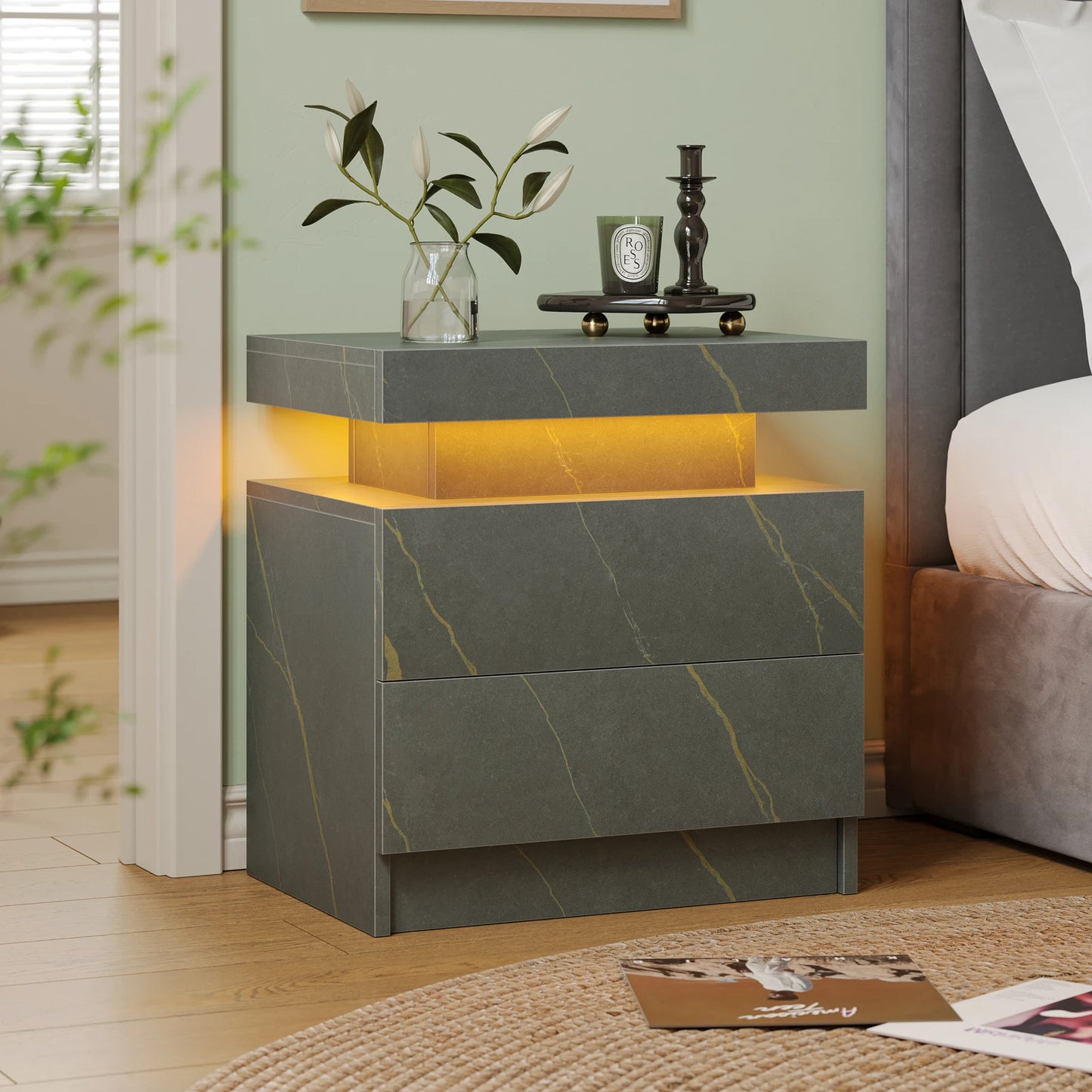LED Bedside Table
