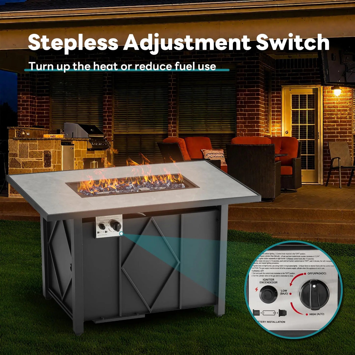 Outdoor Propane Fire Pit