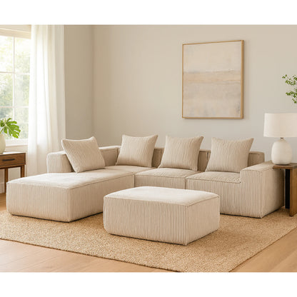 Sectional boneless Couch withModern Sofa with  Upholstered Couches for Room