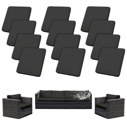 12Pcs Patio Cushion Cover Replacement