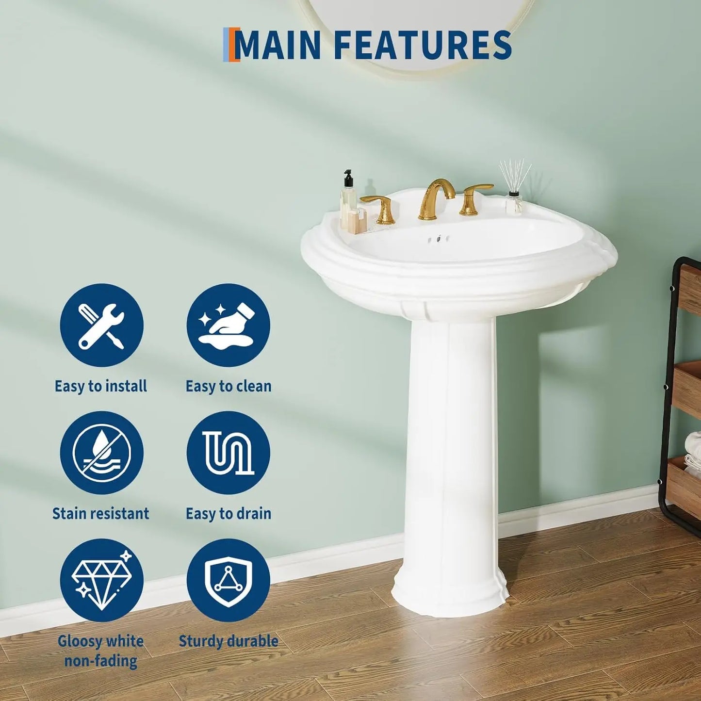 Ceramic Pedestal Sink