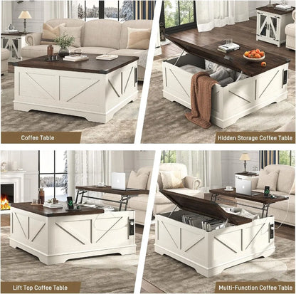 Large Farmhouse Lift Top Coffee Table
