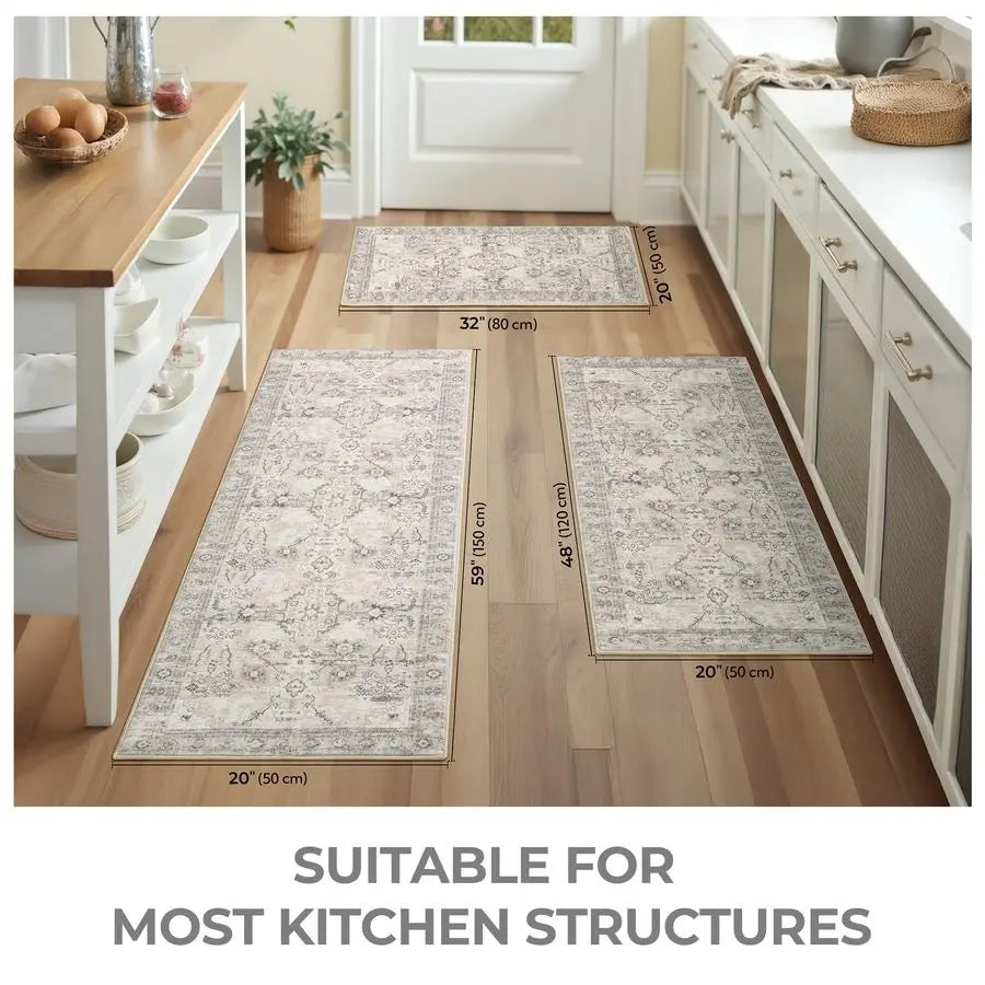 Faux Wool Kitchen Mats