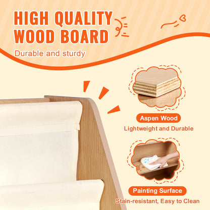 Kids Wooden Bookshelf