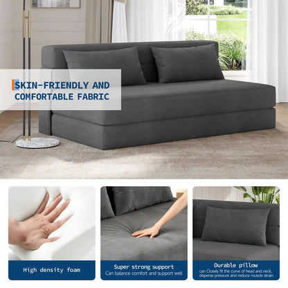 Pillow Space-Saving Fold Out Chair Bed
