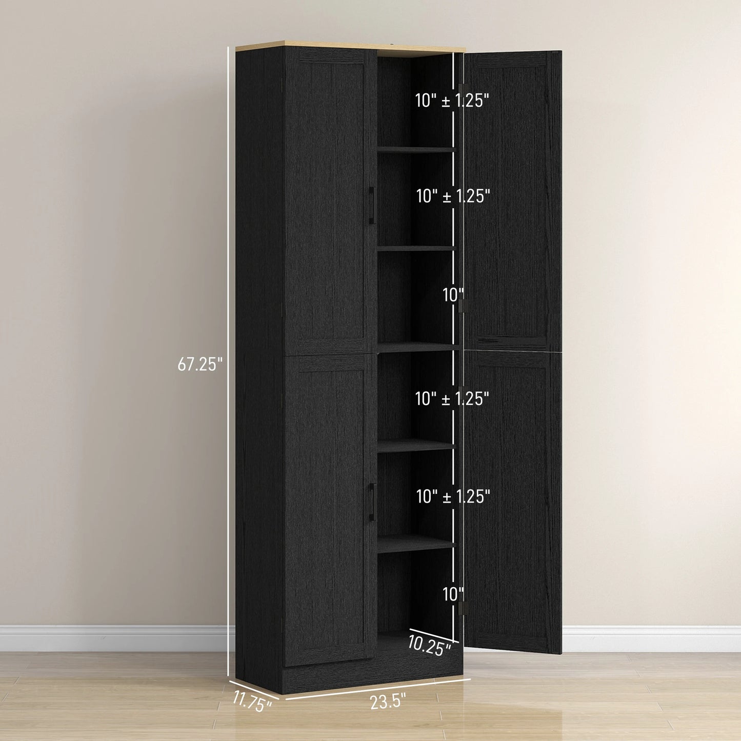 67" Kitchen Pantry