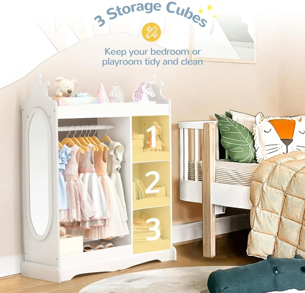 Kids Wardrobe with Mirror
