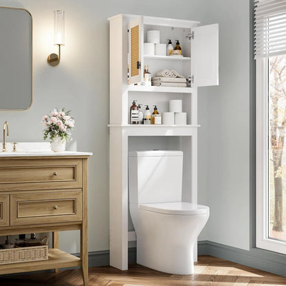Farmhouse White Storage Cabinet