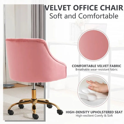Vanity Chair with Wheels
