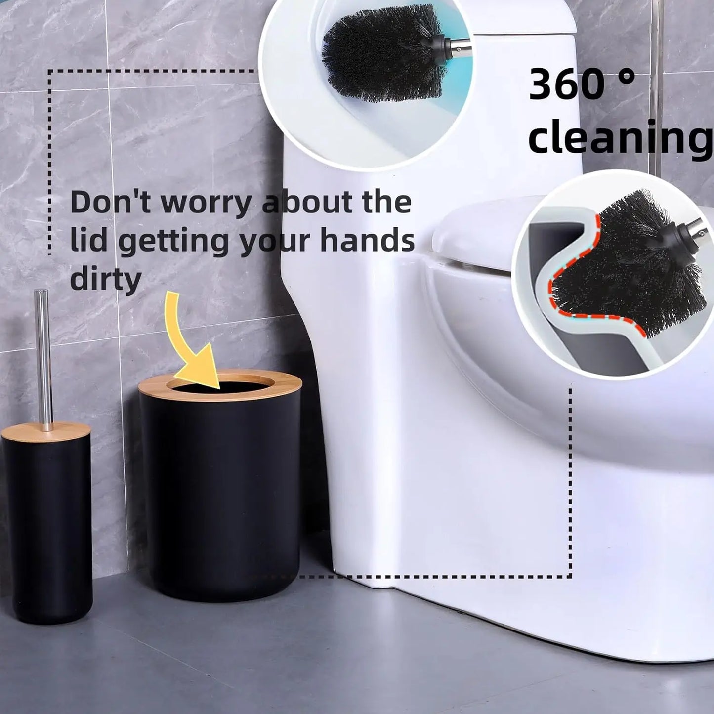 9-Piece Matte Black Bathroom Set