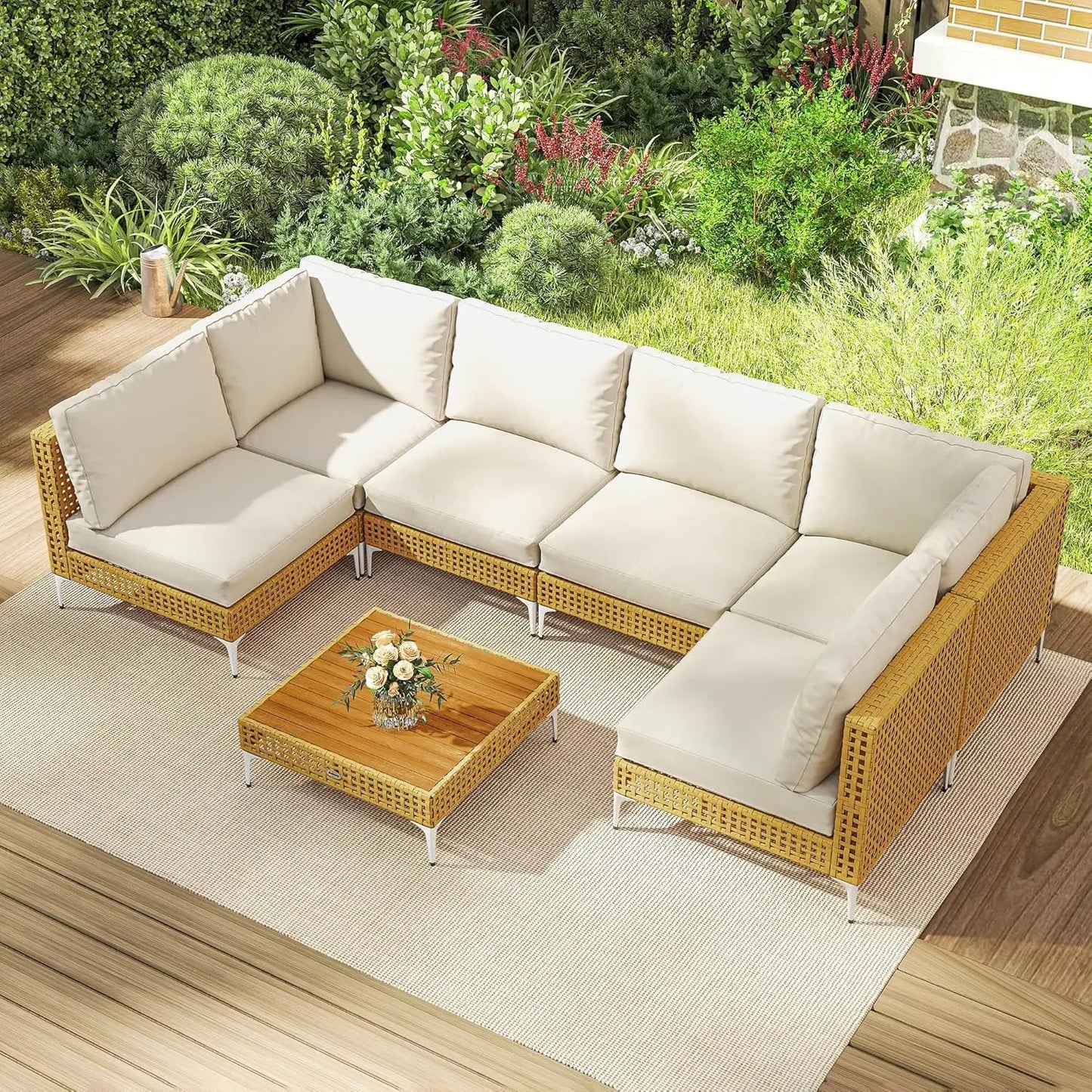 7-Piece  Wicker Furniture Set