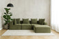 Sectional boneless Couch withModern Sofa with  Upholstered Couches for Room
