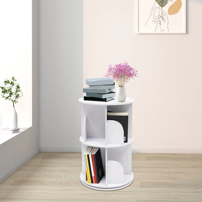 2-Layer Rotating Bookshelf