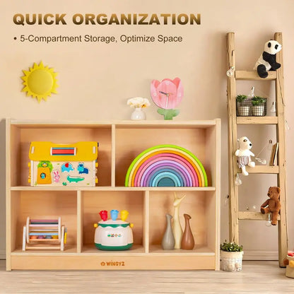 Wood Storage Shelf Organizer