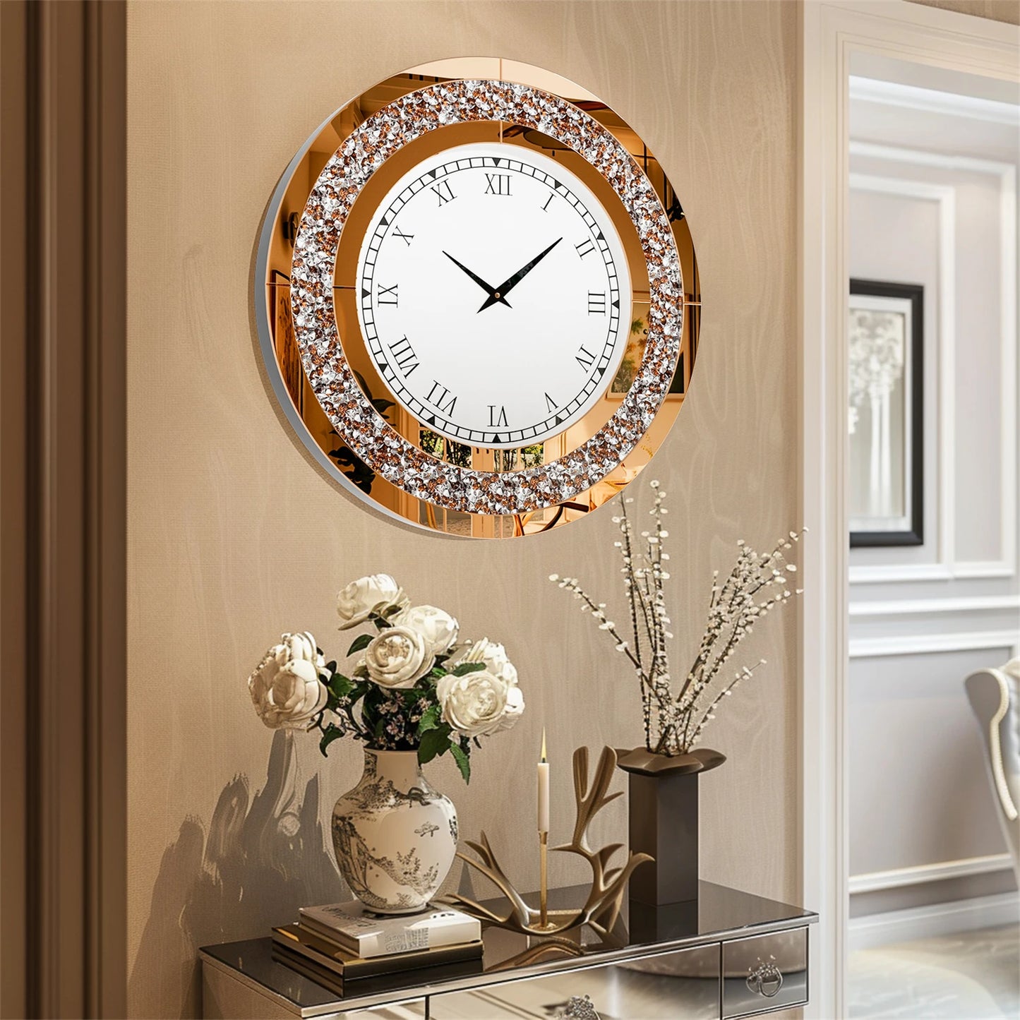 Mirror Wall Clock