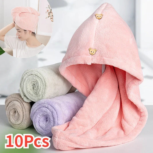 10Pcs Quick Drying Microfiber Towels