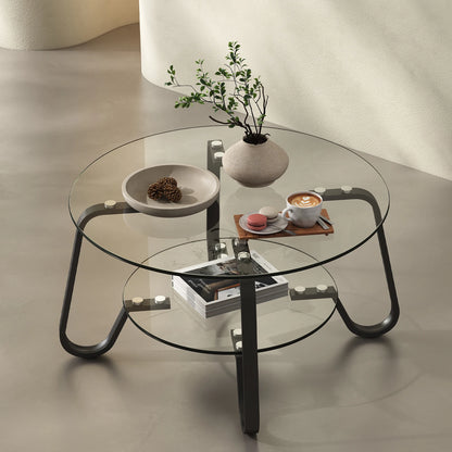 Tempered Round Glass Coffee