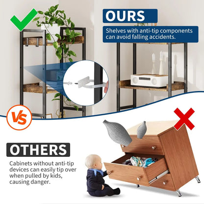Triple 5 Tier Bookshelf