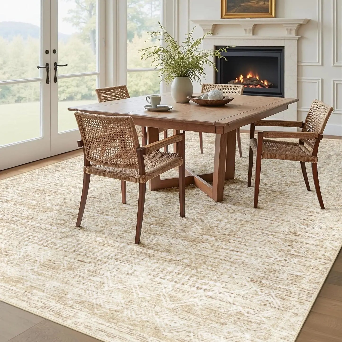 Moroccan Geometric Boho Rug