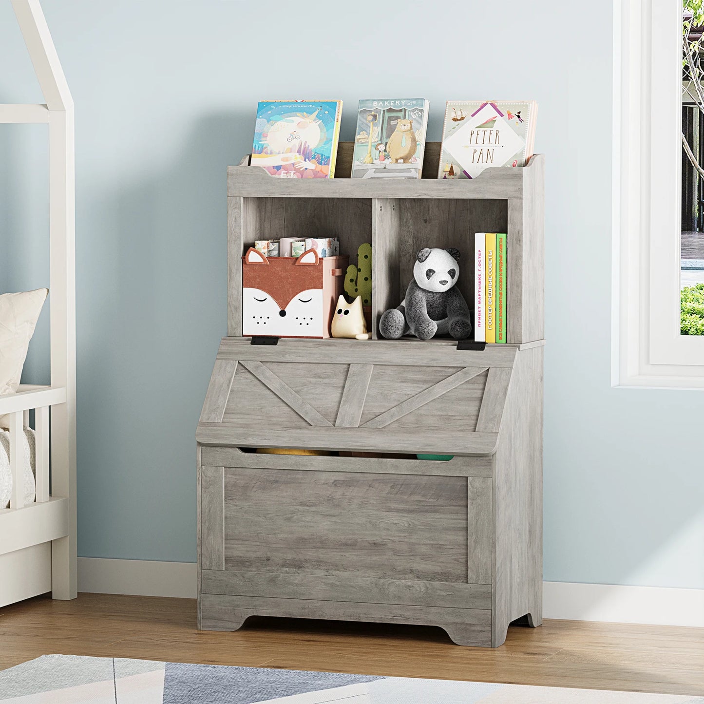 Wooden Kids Bookcase