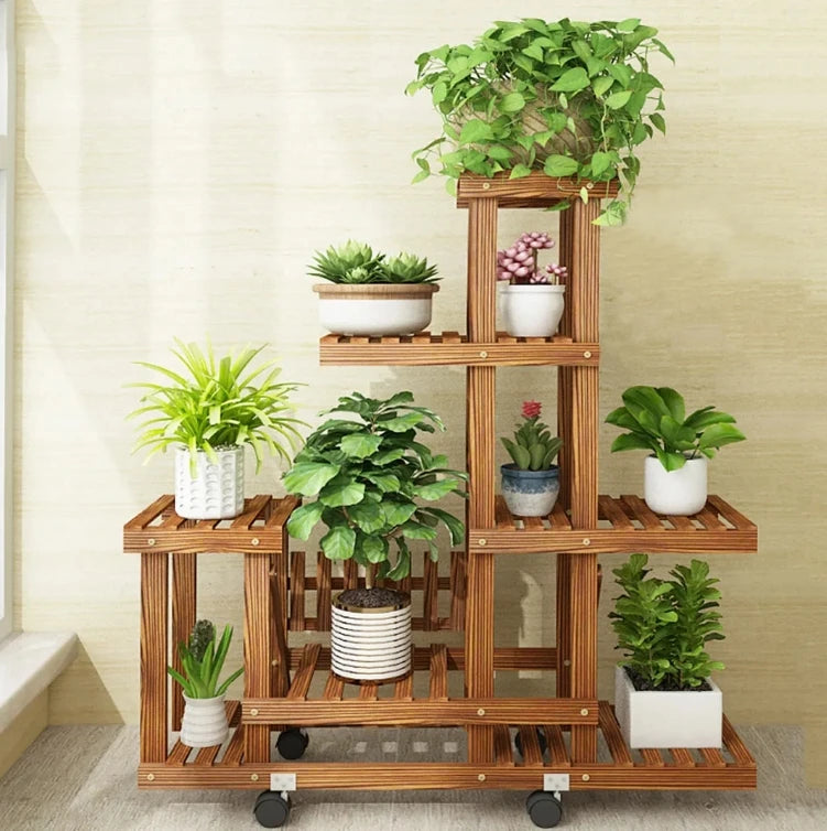 Wood Plant Stand