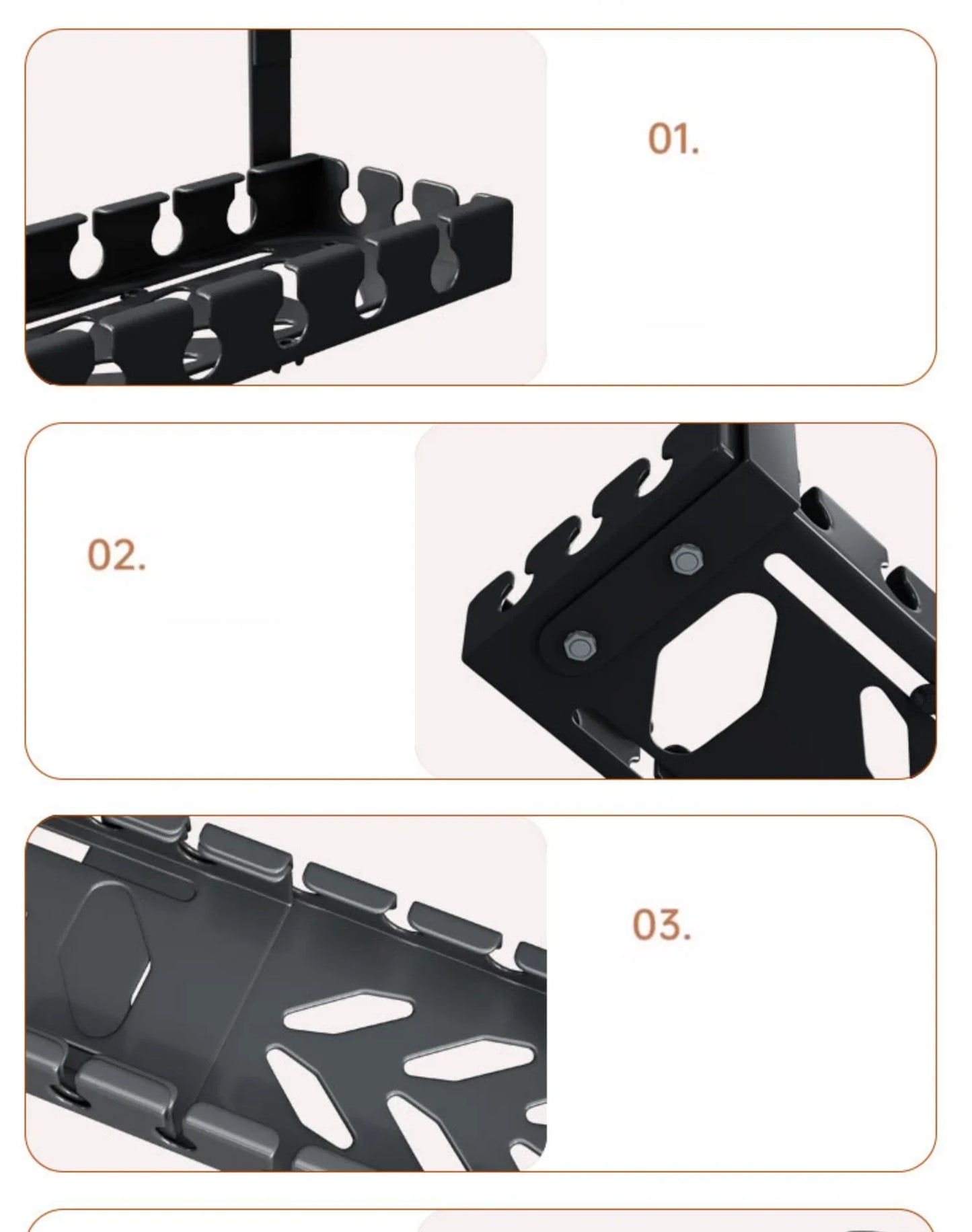 Metal Cable Management Tray